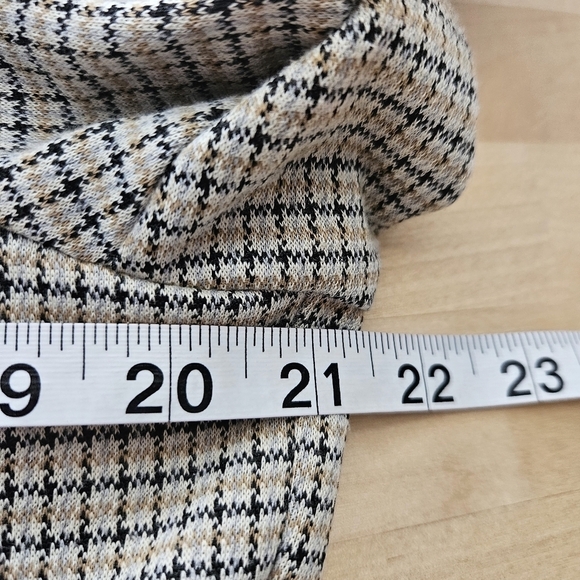 Anthropologie Maeve Womens Houndstooth Collegiate Knit Blazer Jacket Preppy Sz L - Picture 6 of 9